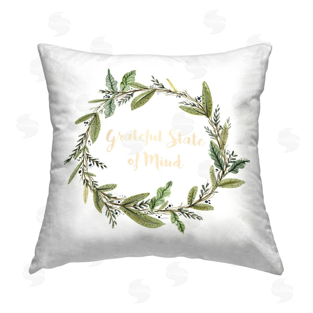 Leeza Hernandez Grateful State Of Mind Printed Plush Polyester Throw Pillow