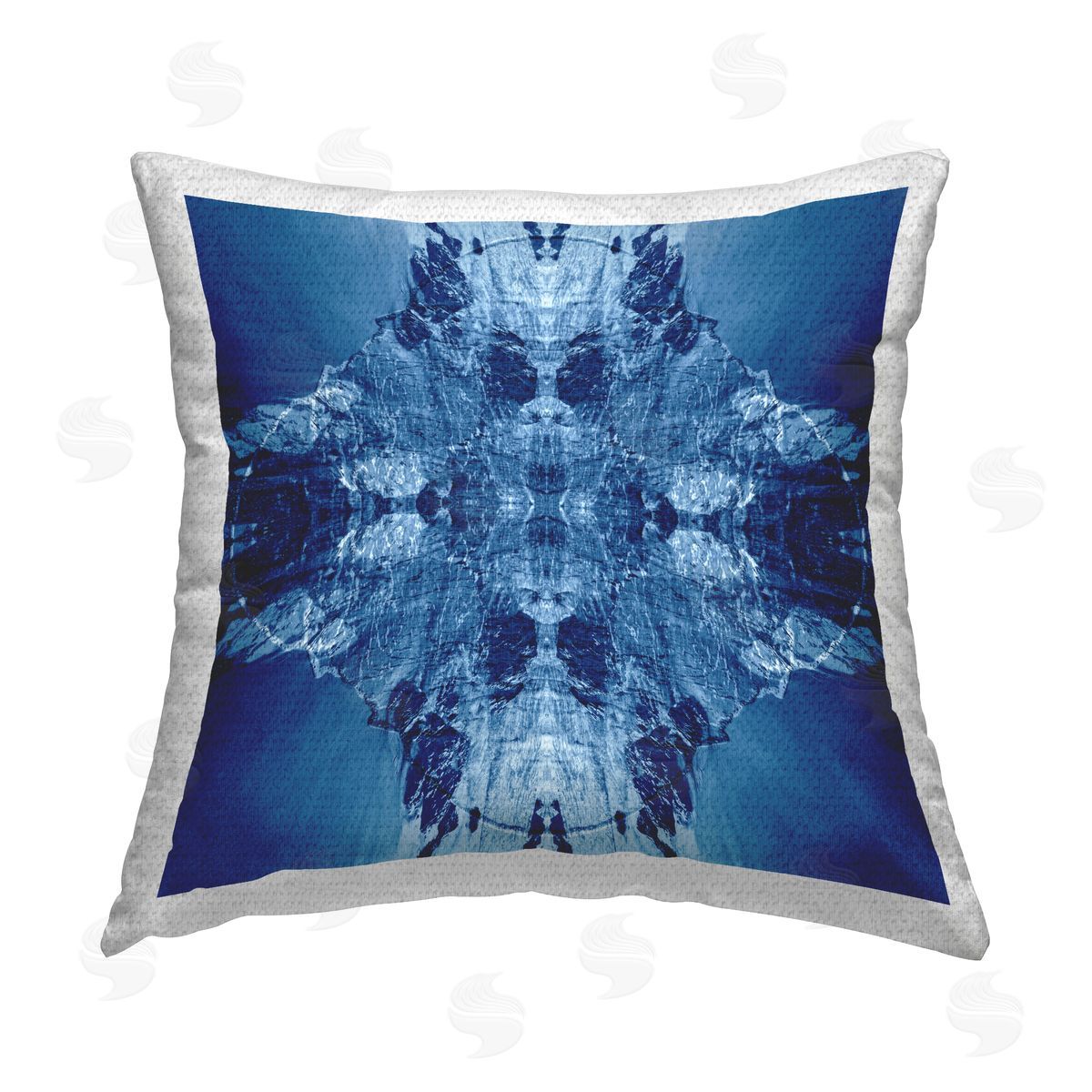 El Perkin Mirrored Symmetry Pattern Outdoor Quick-Dry Polyester Printed Throw Pillow