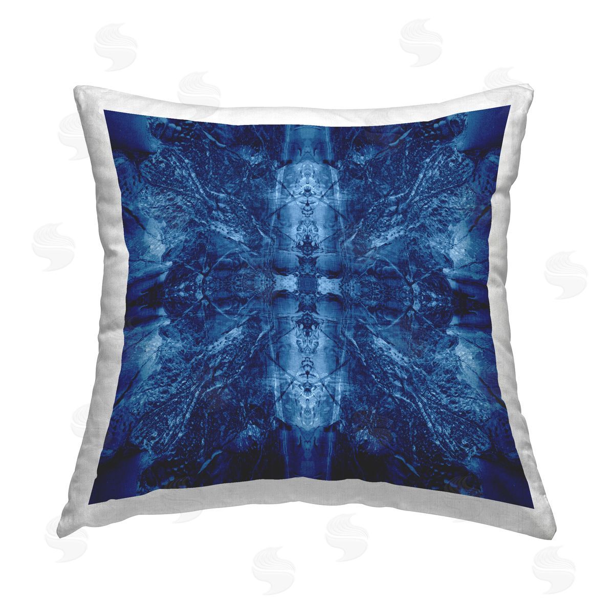 El Perkin Balanced Tie Dye Pattern Printed Plush Polyester Throw Pillow