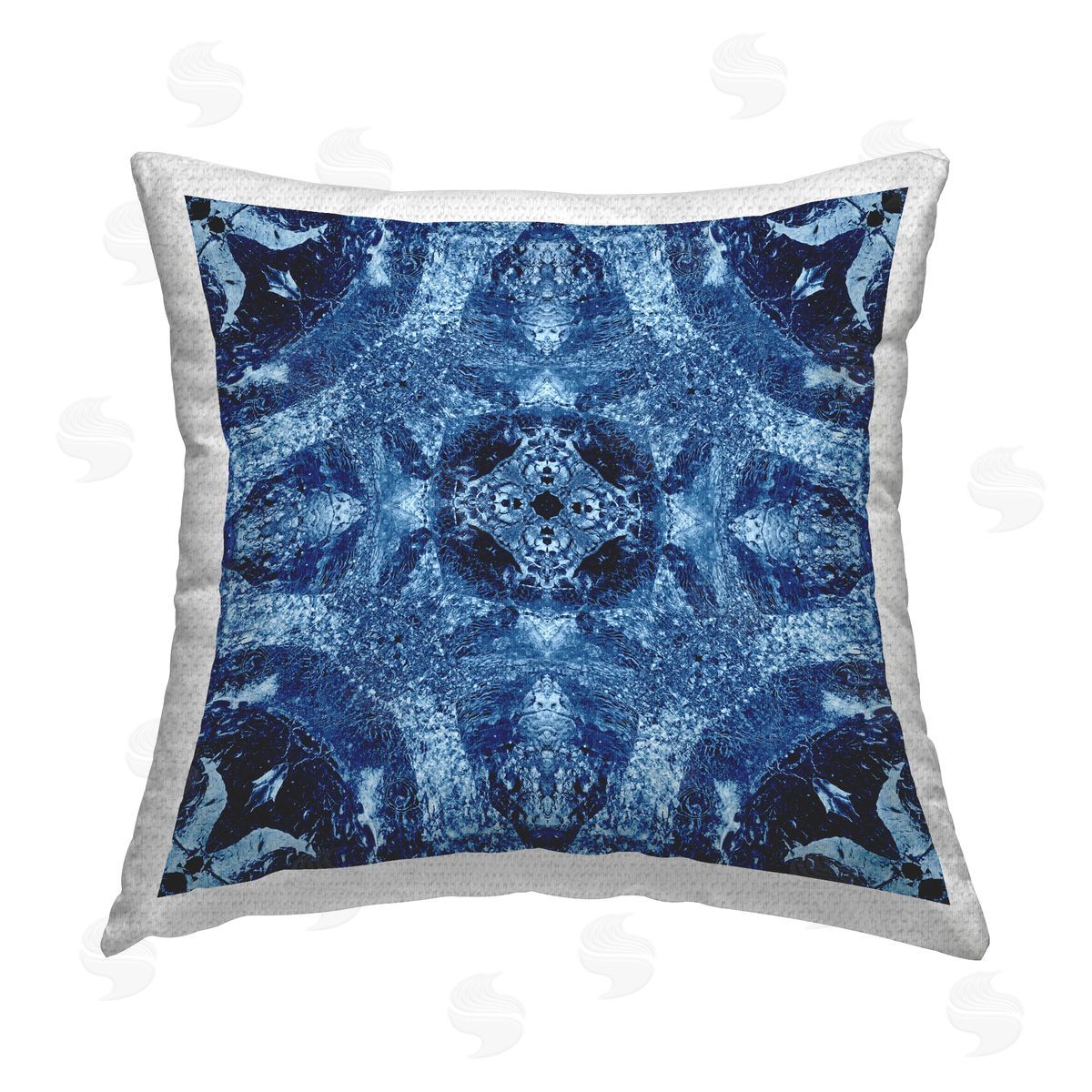 El Perkin Mosaic Tile Pattern Outdoor Quick-Dry Polyester Printed Throw Pillow