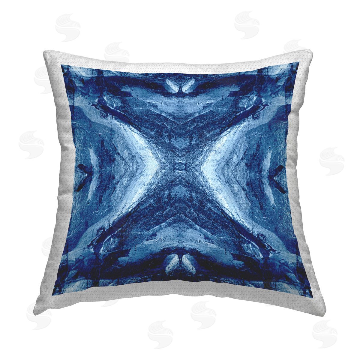 El Perkin Rustic Mirrored Motif Outdoor Quick-Dry Polyester Printed Throw Pillow