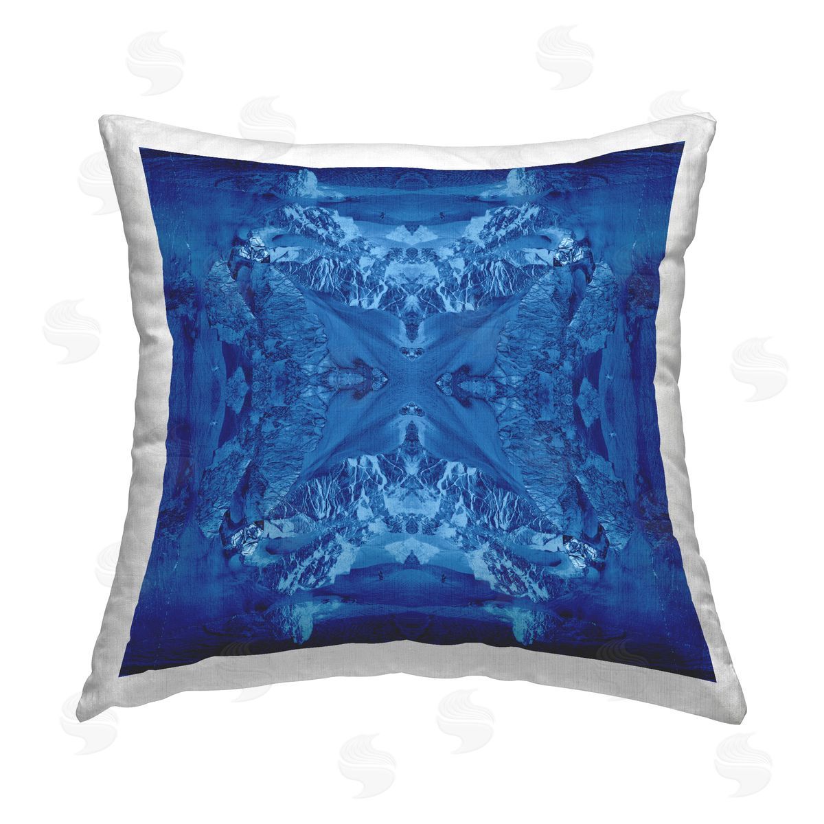 El Perkin Abstract Elegant Motif Printed Plush Polyester Throw Pillow