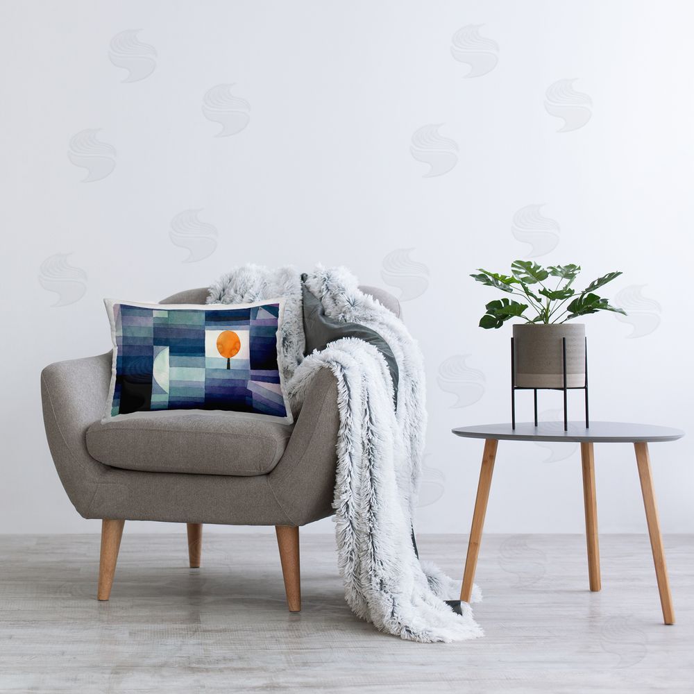 one1000paintings Harbinger Of Autumn Classic Printed Plush Polyester Throw Pillow On Chair