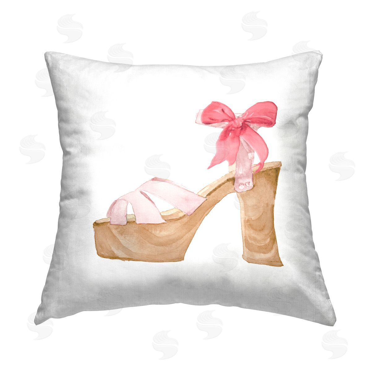 Lanie Loreth Pool Party Summer Stiletto Printed Plush Polyester Throw Pillow