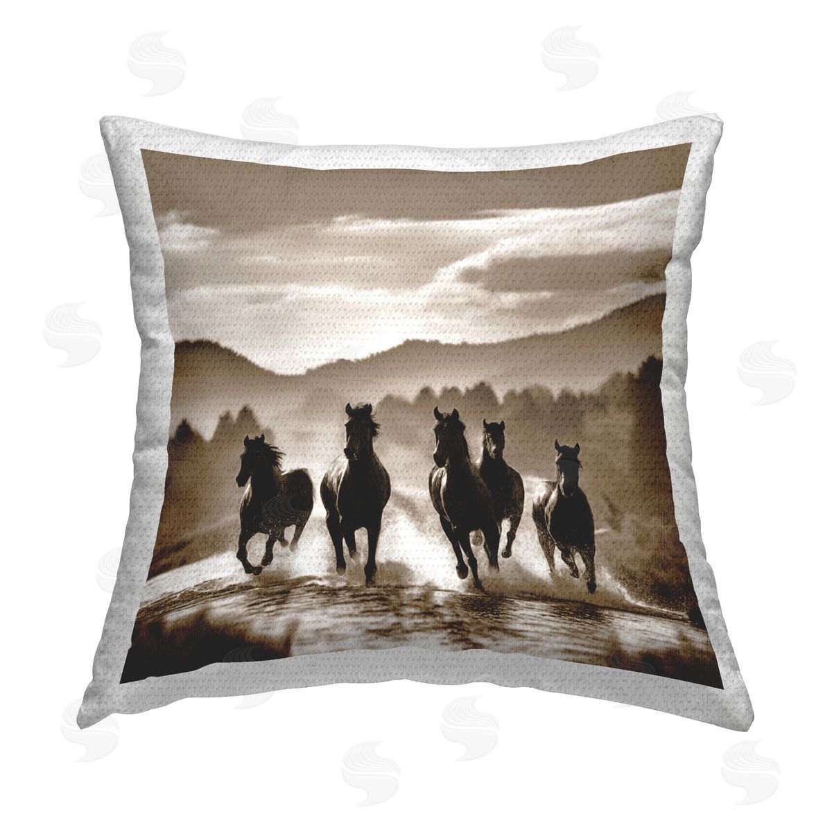 Noah Bay California Cruise Car Outdoor Quick-Dry Polyester Printed Throw Pillow
