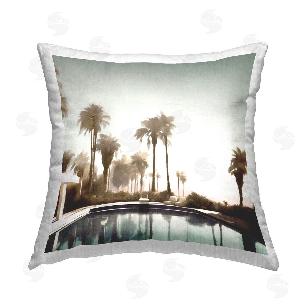 Noah Bay Tropical Cruise Antique Car Printed Plush Polyester Throw Pillow