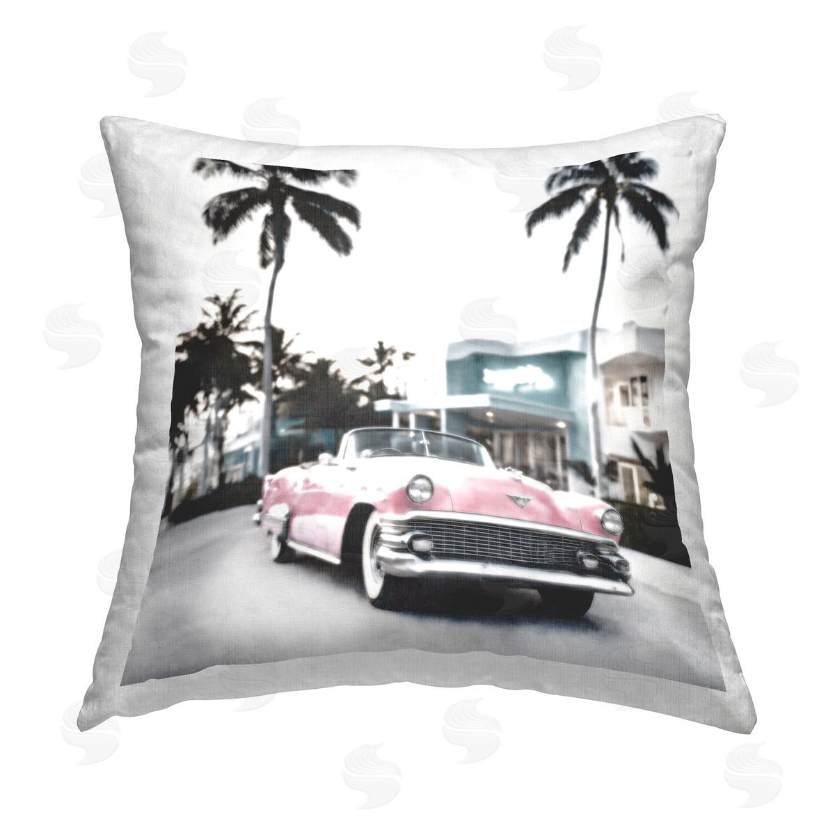 Noah Bay Tropical Afternoon Shadows Printed Plush Polyester Throw Pillow