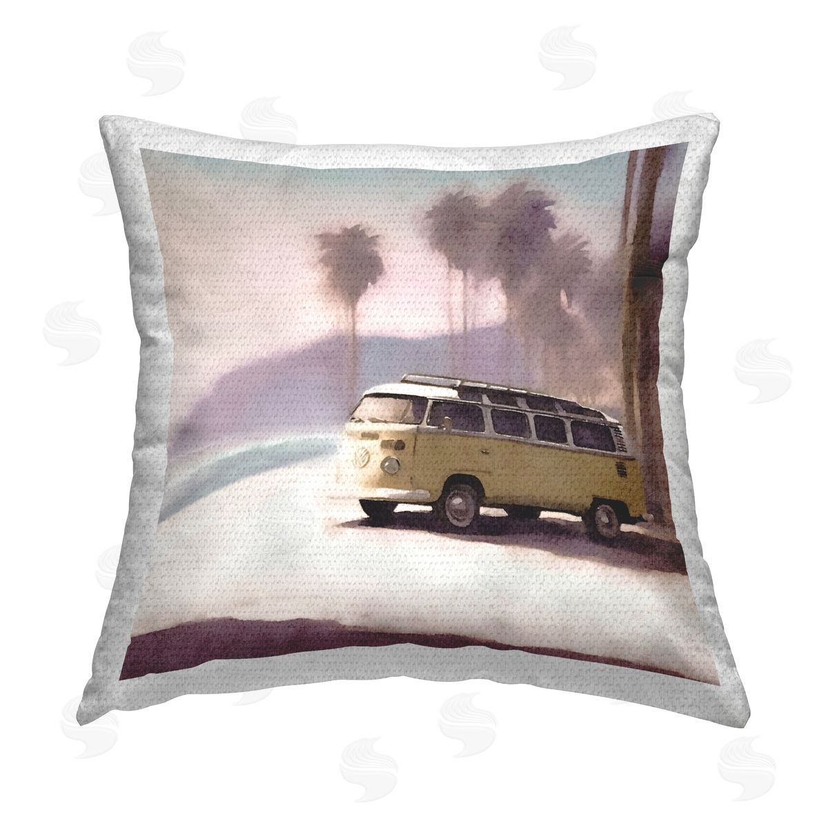 Noah Bay Galloping Stallions Splash Outdoor Quick-Dry Polyester Printed Throw Pillow