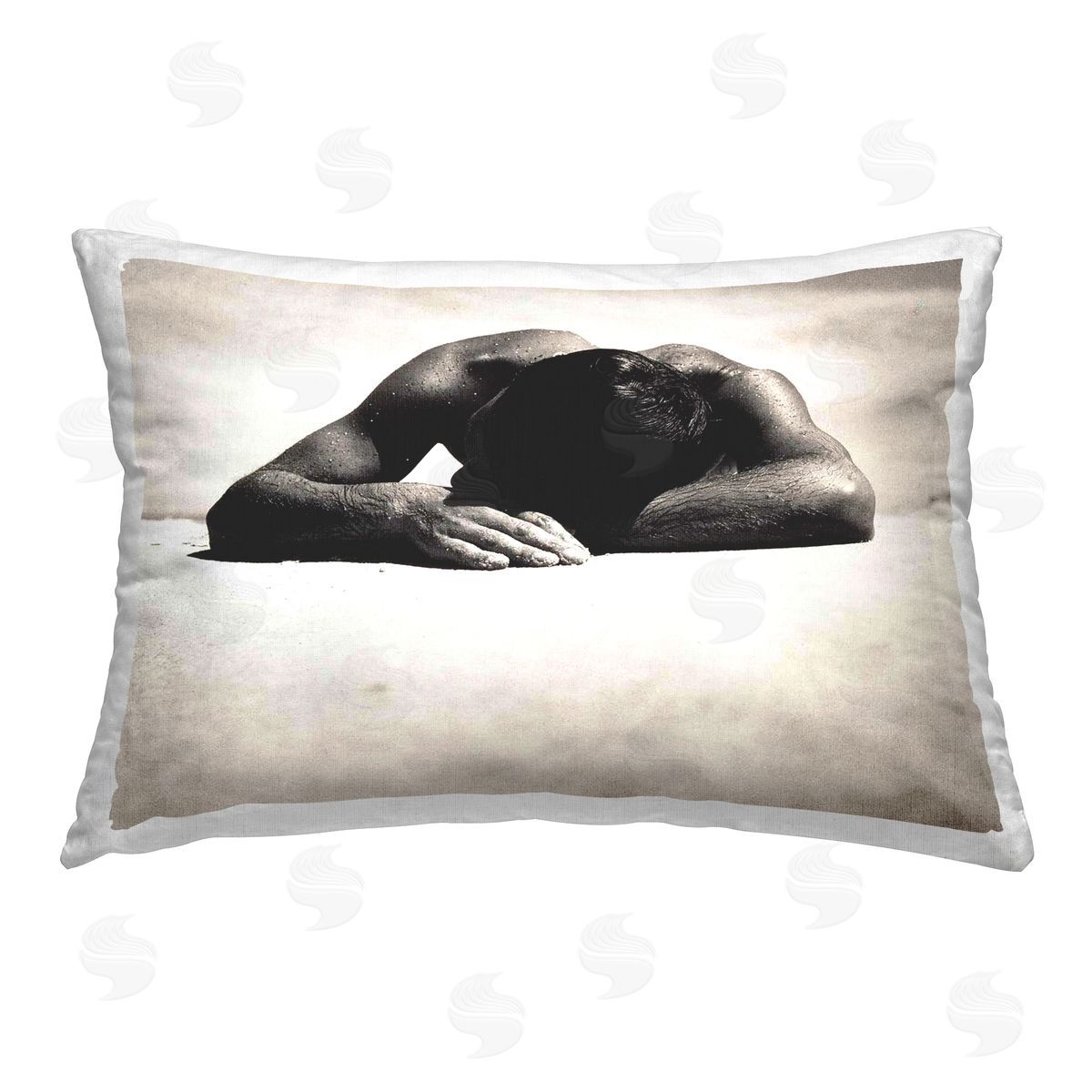Graffitee Studios Sunbaker Beach Photography Printed Plush Polyester Throw Pillow