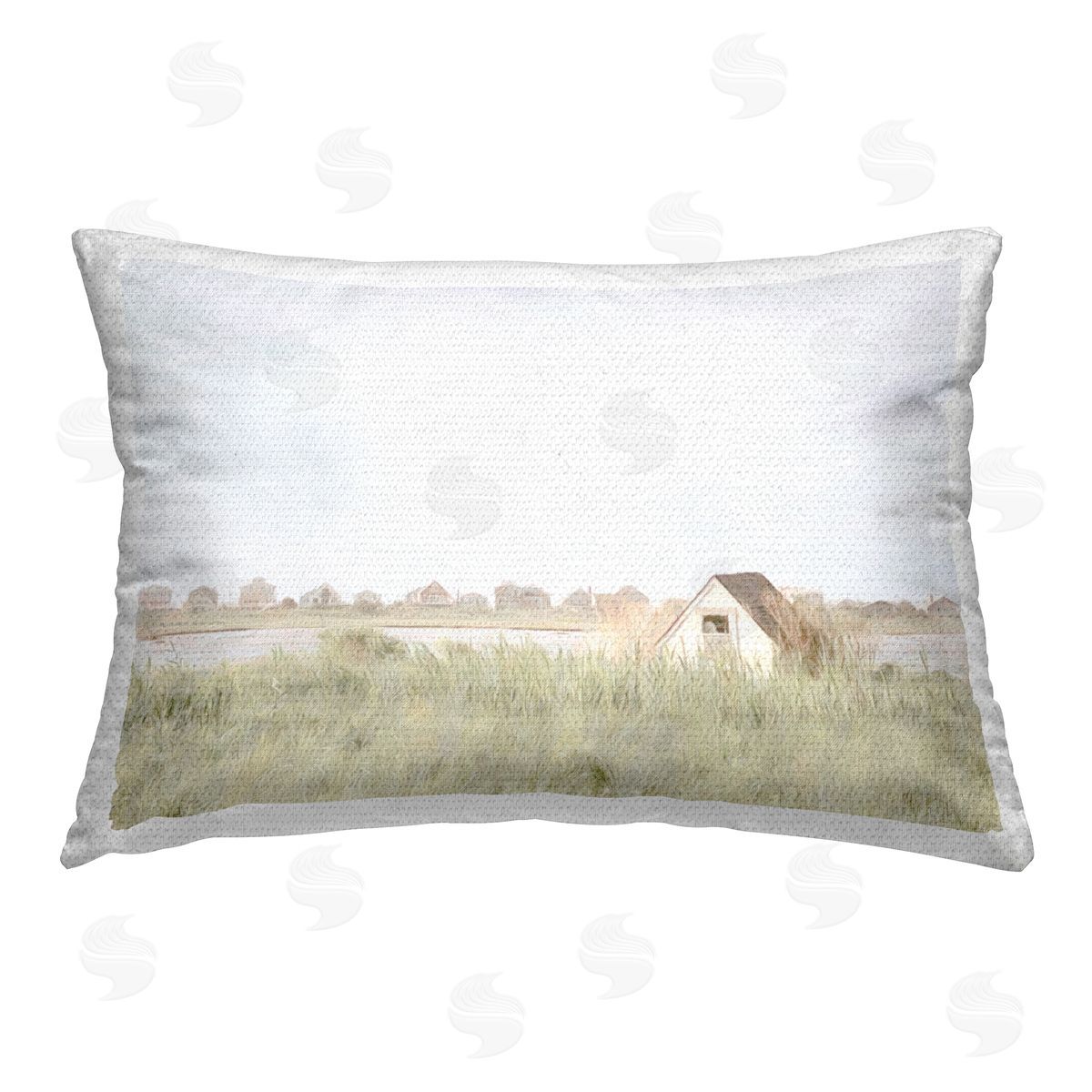 Graffitee Studios Swaying Grass By Cottage Outdoor Quick-Dry Polyester Printed Throw Pillow