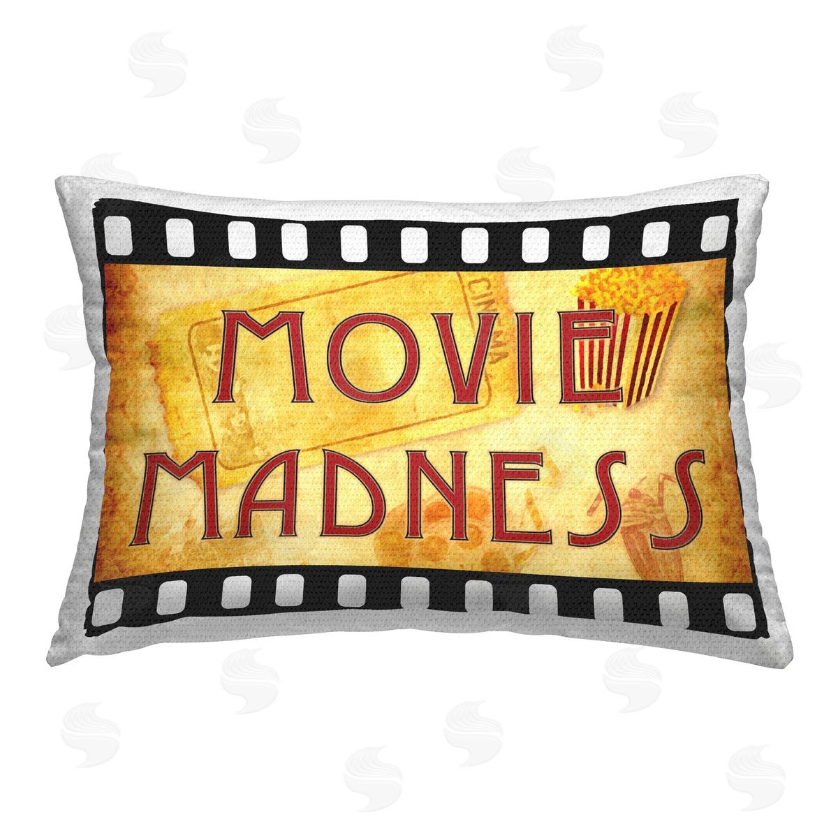 Graffitee Studios Movie Madness Classic Sign Outdoor Quick-Dry Polyester Printed Throw Pillow