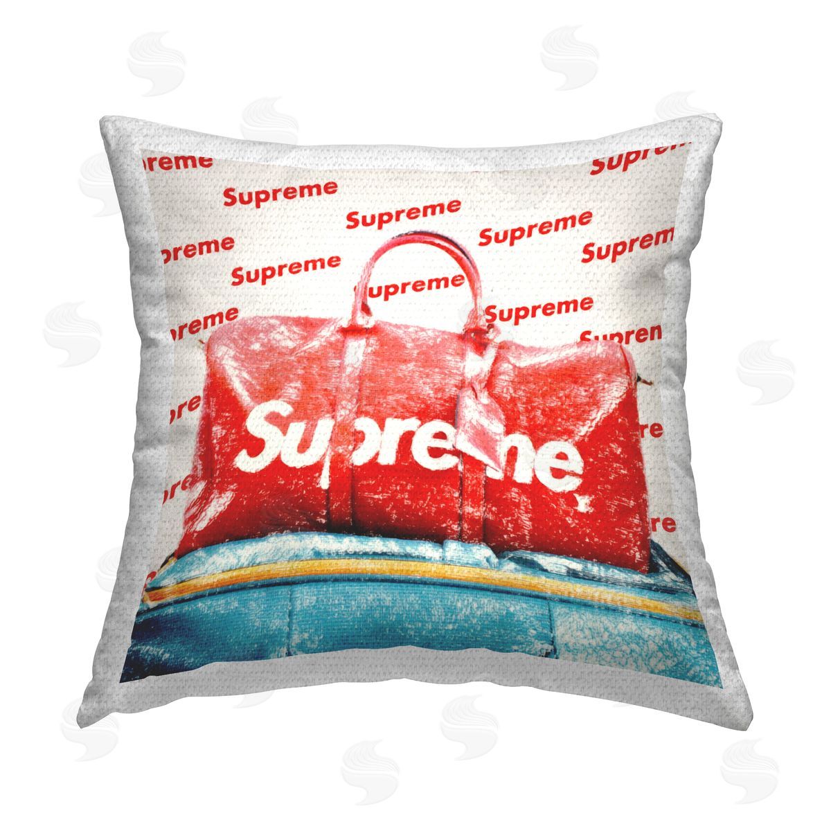 Graffitee Studios Bold Red Weekender Bag Outdoor Quick-Dry Polyester Printed Throw Pillow