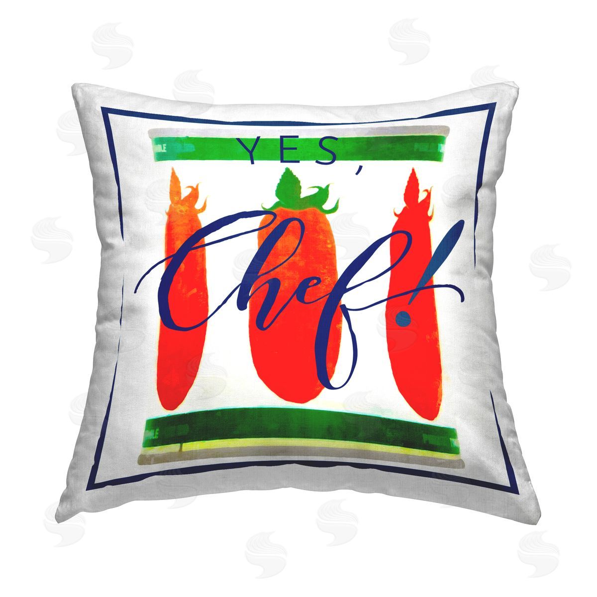 Graffitee Studios Yes Chef Canned Goods Printed Plush Polyester Throw Pillow