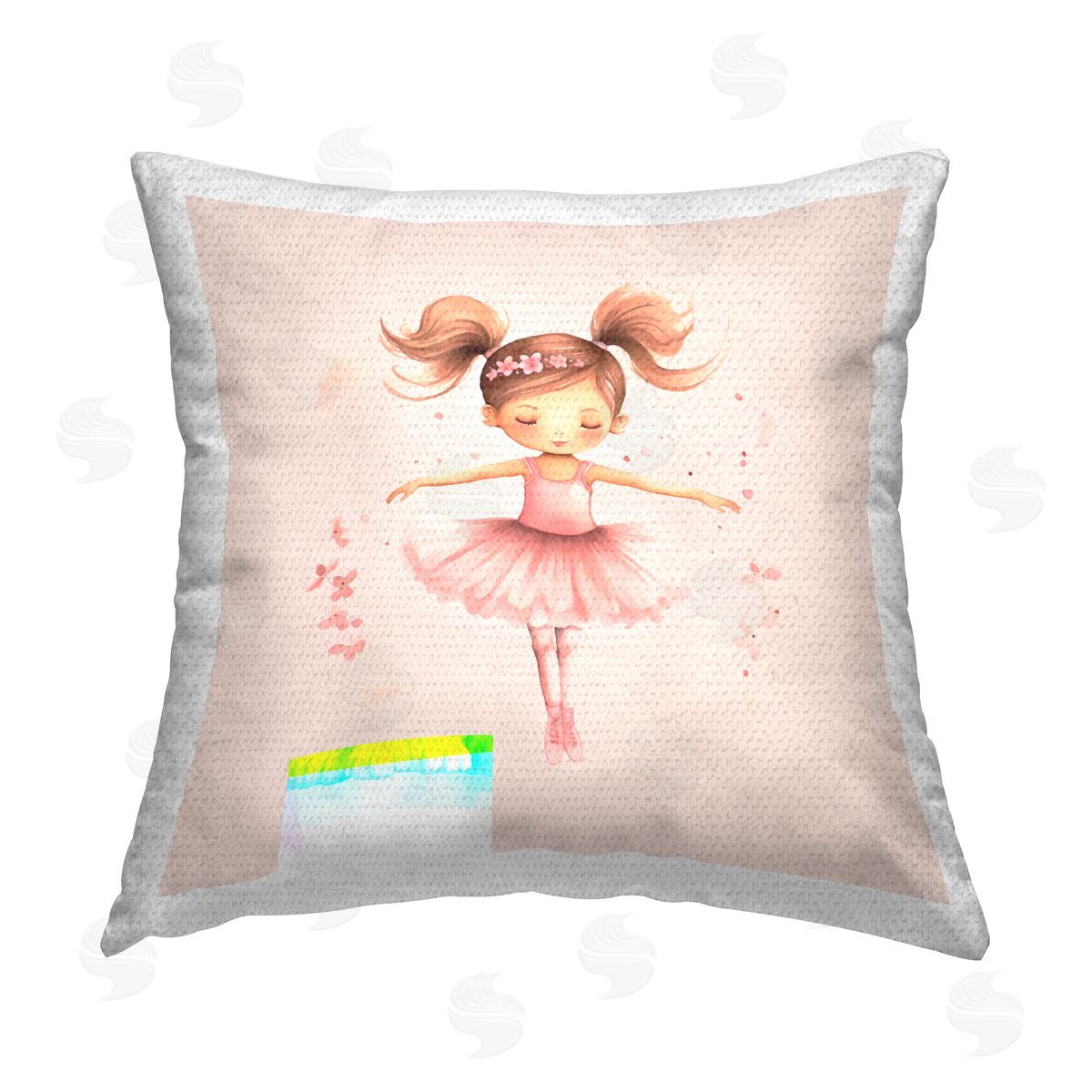 Andrea Haase Ballerina Dancer Girl Outdoor Quick-Dry Polyester Printed Throw Pillow