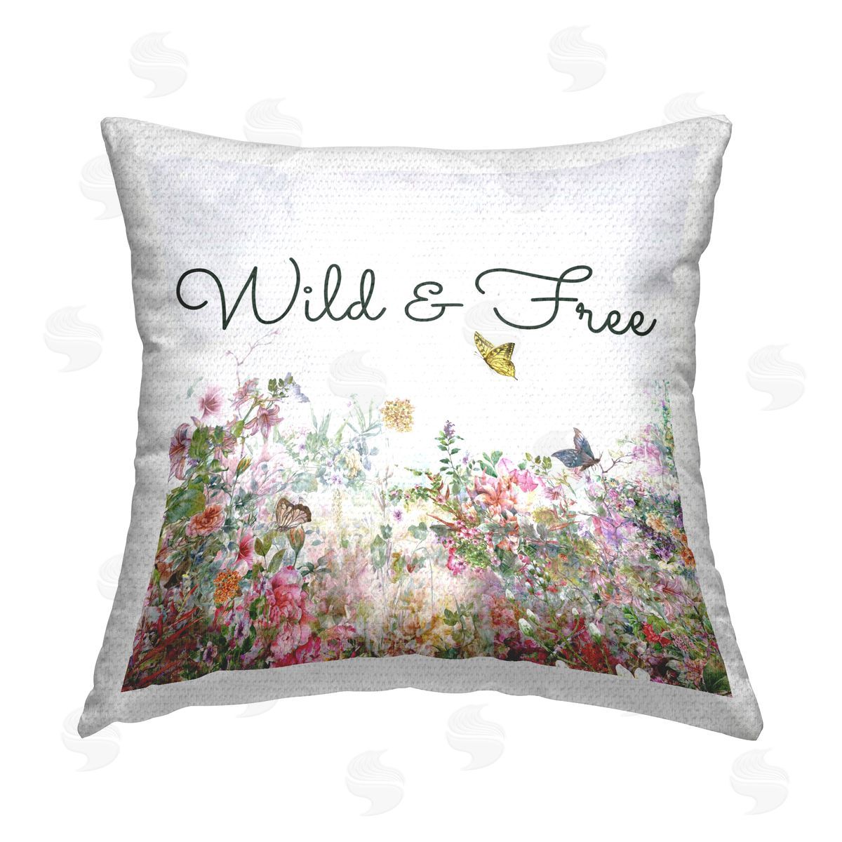 Karen Smith Wild & Free Butterflies Outdoor Quick-Dry Polyester Printed Throw Pillow