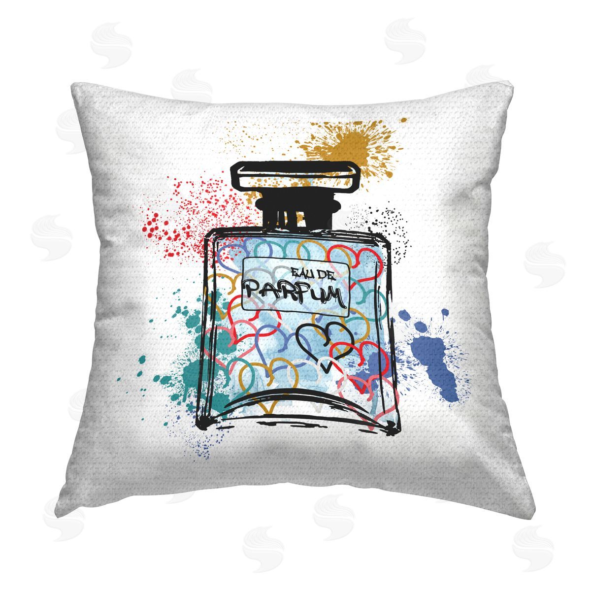 Carol Robinson Urban Mod Perfume Outdoor Quick-Dry Polyester Printed Throw Pillow
