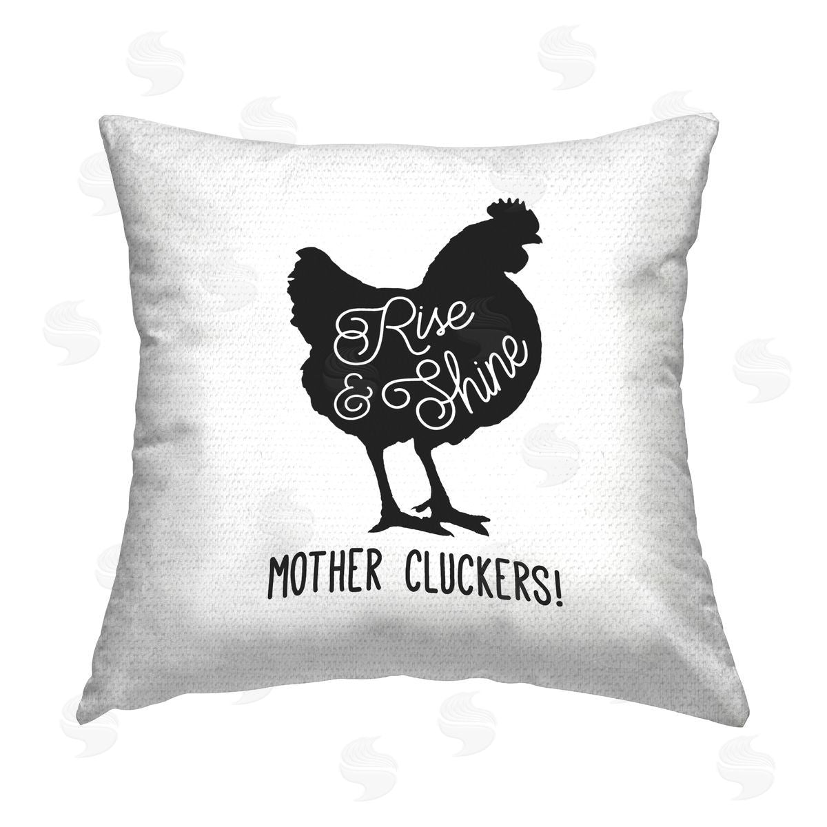 Conrad Knutsen Sassy Rise & Shine Rooster Outdoor Quick-Dry Polyester Printed Throw Pillow