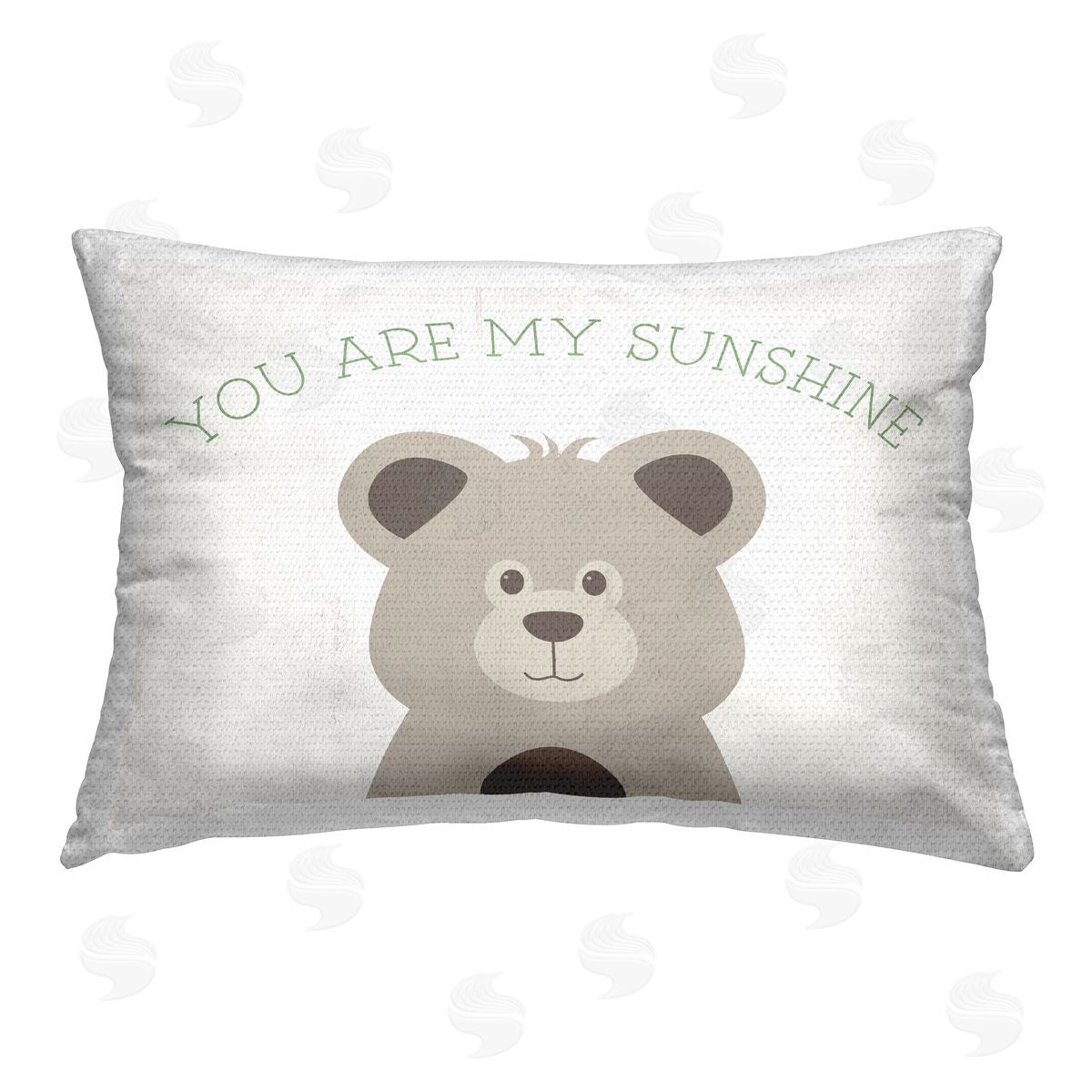 Natalie Carpentieri My Sunshine Smiling Bear Outdoor Quick-Dry Polyester Printed Throw Pillow