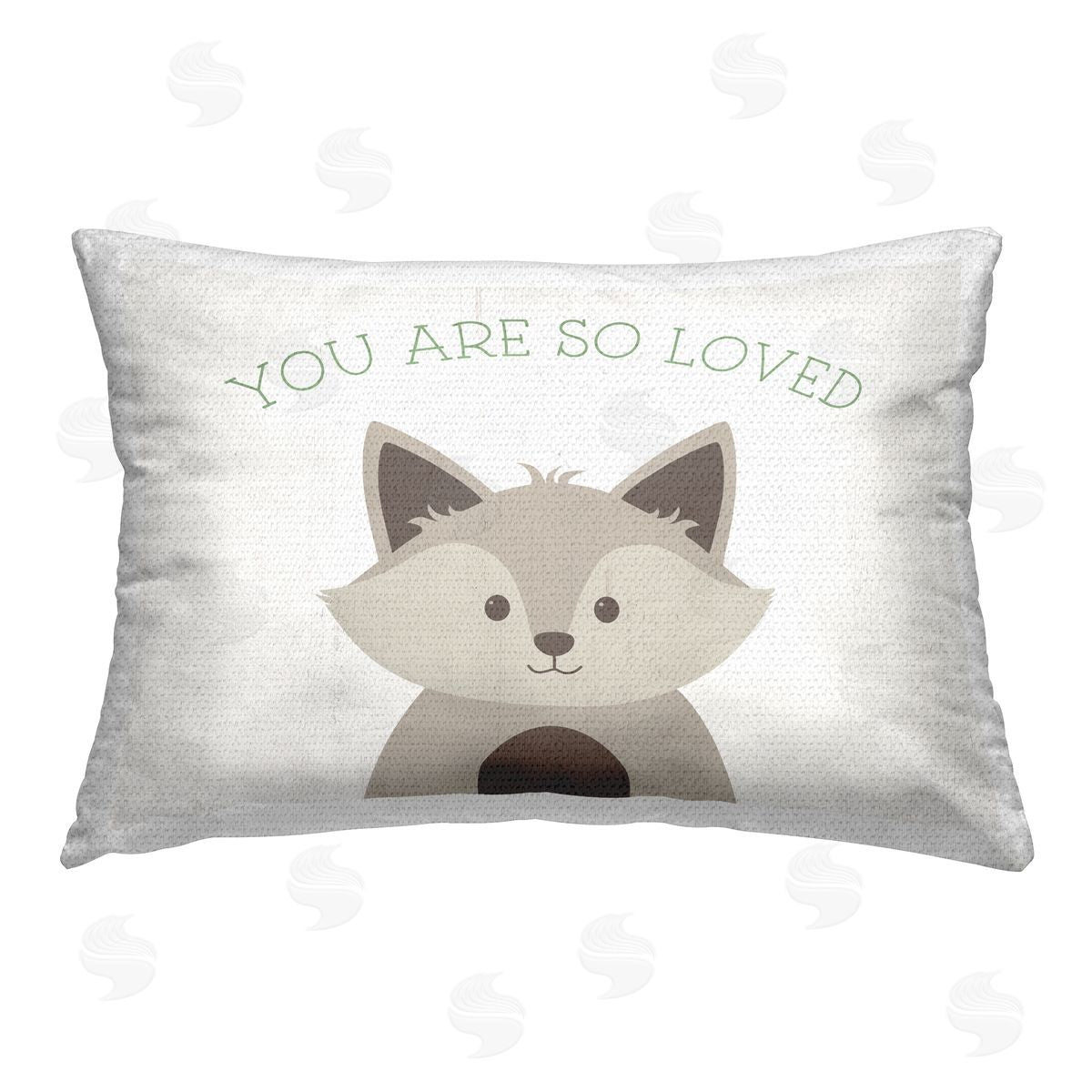 Natalie Carpentieri So Loved Smiling Fox Outdoor Quick-Dry Polyester Printed Throw Pillow