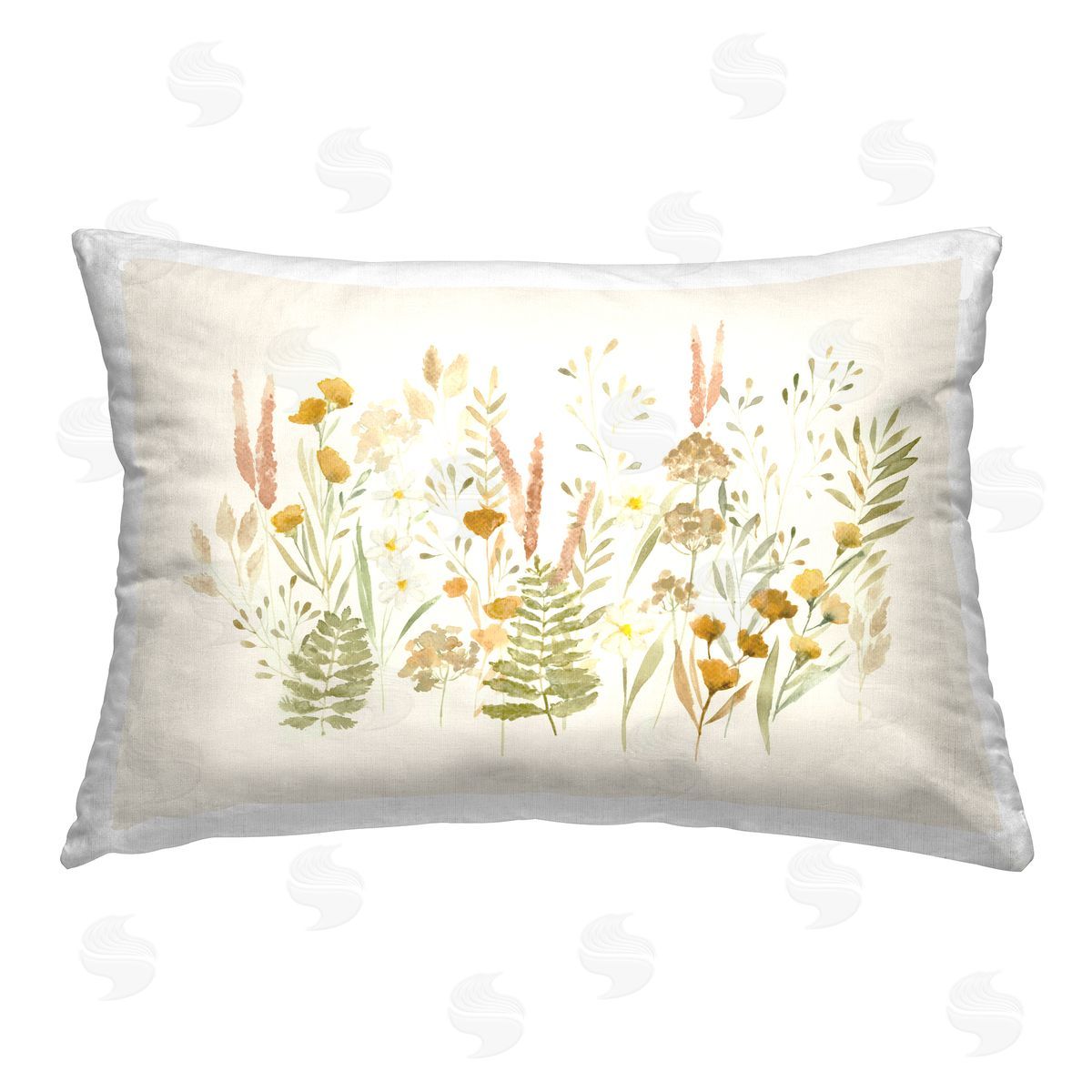 Hannah Dawson Wild Cottage Blooms Printed Plush Polyester Throw Pillow