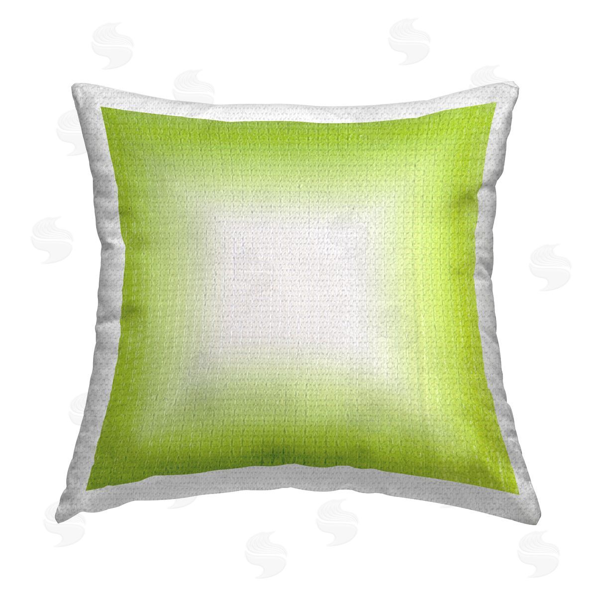 Michael Willett Green Ombre Fade Outdoor Quick-Dry Polyester Printed Throw Pillow
