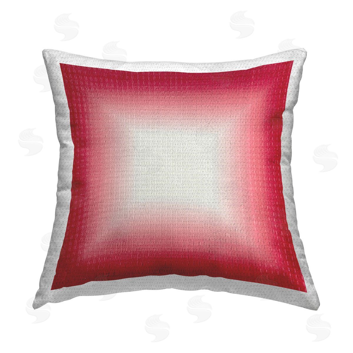 Michael Willett Red Ombre Fade Outdoor Quick-Dry Polyester Printed Throw Pillow