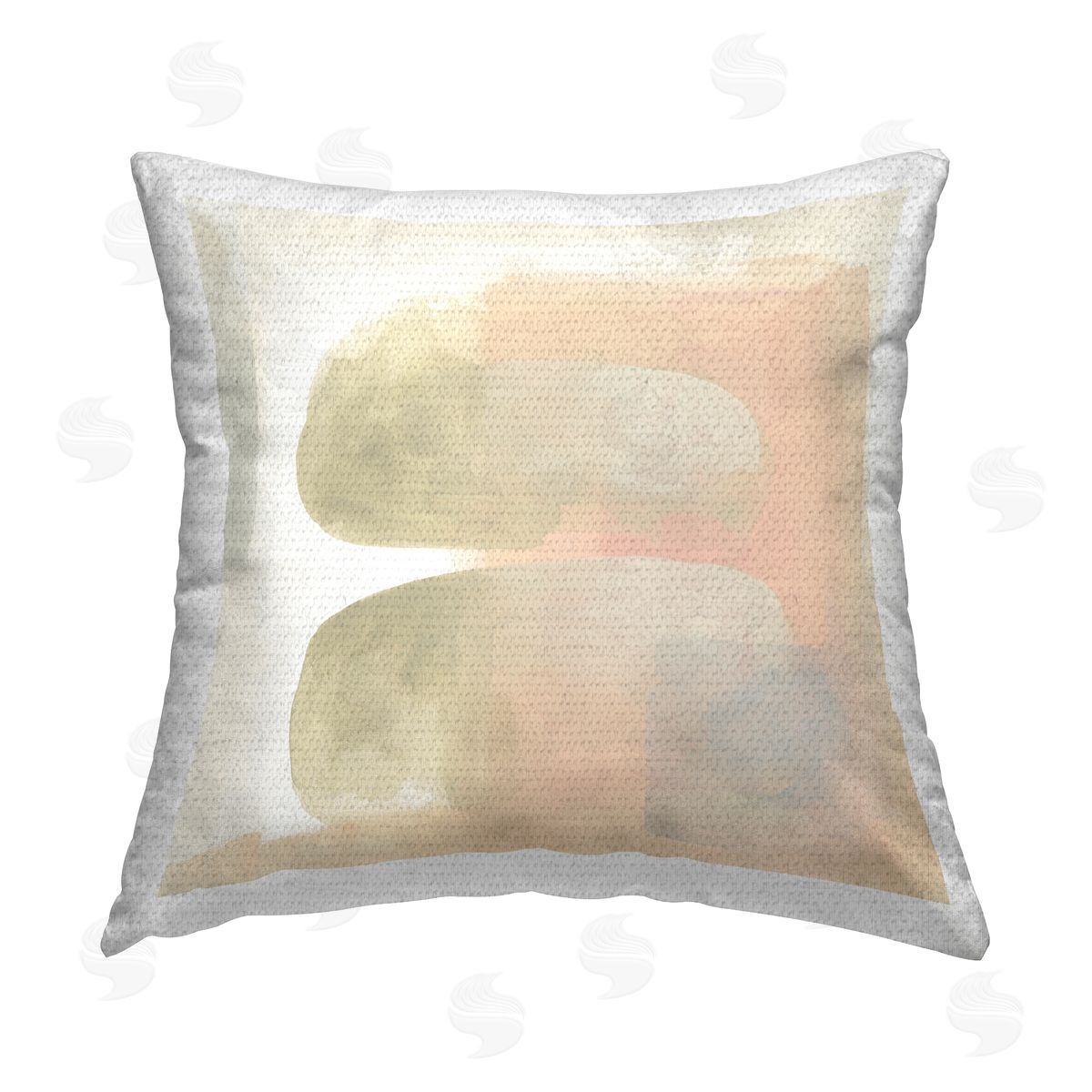 June Erica Vess Centric Neutral Shapes Outdoor Quick-Dry Polyester Printed Throw Pillow