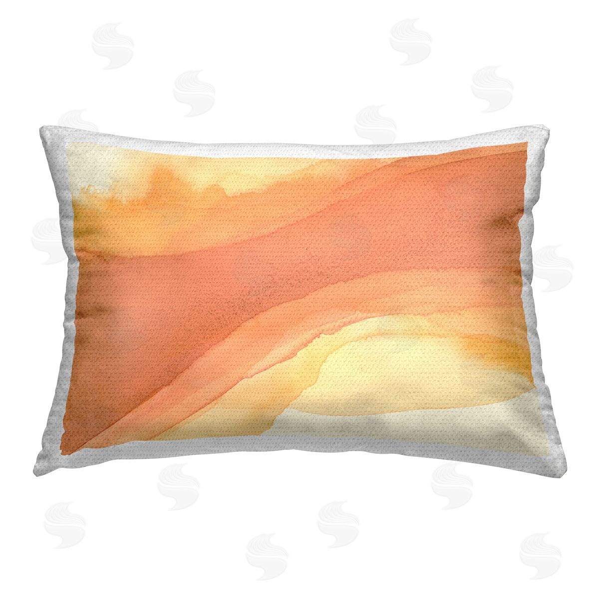 Grace Popp Splashed Orange Movement Outdoor Quick-Dry Polyester Printed Throw Pillow