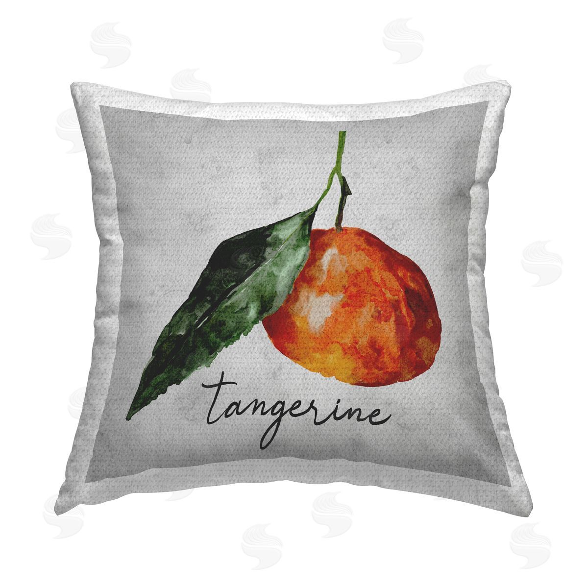 Regina Moore Vintage Tangerine Fruit Outdoor Quick-Dry Polyester Printed Throw Pillow
