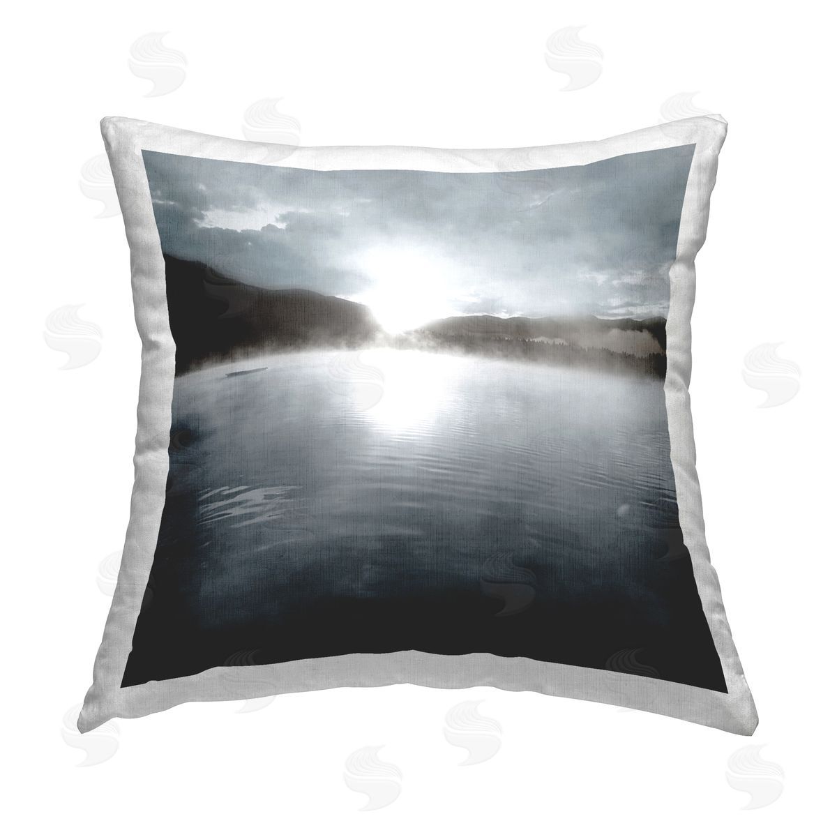Carol Robinson Quiet Mood Landscape Printed Plush Polyester Throw Pillow
