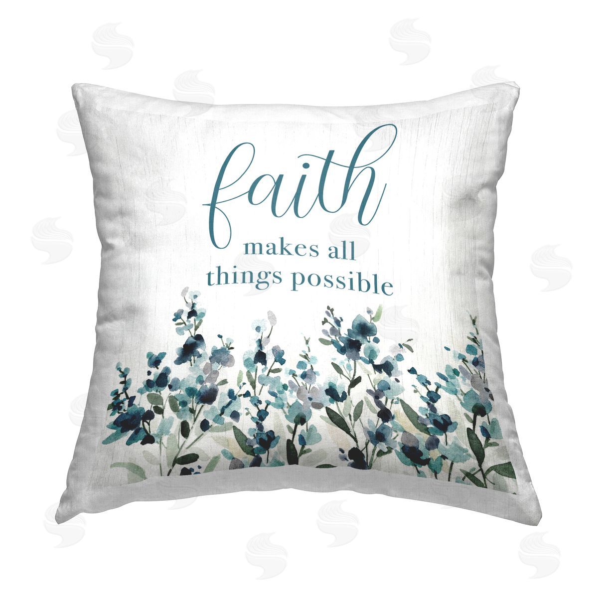 Carol Robinson Spiritual Faith Sentiment Printed Plush Polyester Throw Pillow