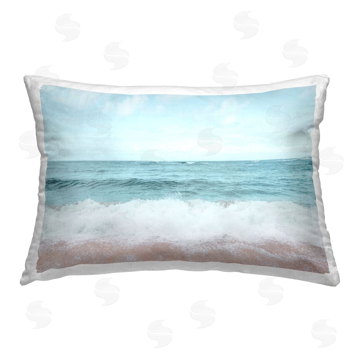 Elena Chukhlebova Centric Beach Foam Printed Plush Polyester Throw Pillow