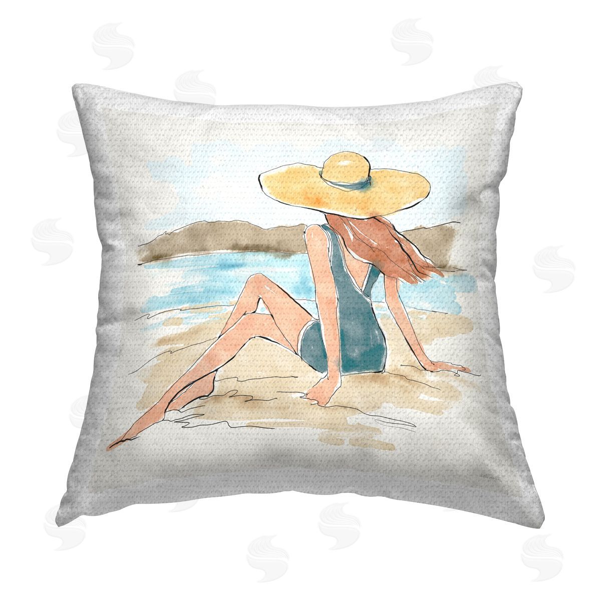 Anne Tavoletti Summer Day Beauty Outdoor Quick-Dry Polyester Printed Throw Pillow