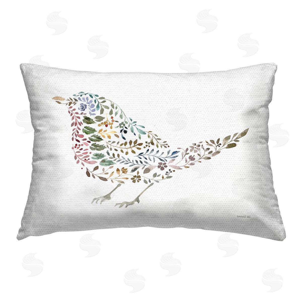 Danhui Nai Floral Nature Bird Outdoor Quick-Dry Polyester Printed Throw Pillow