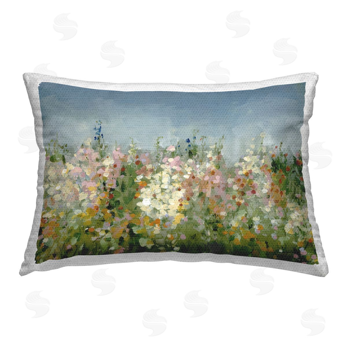 Danhui Nai Speckled Tranquil Field Outdoor Quick-Dry Polyester Printed Throw Pillow