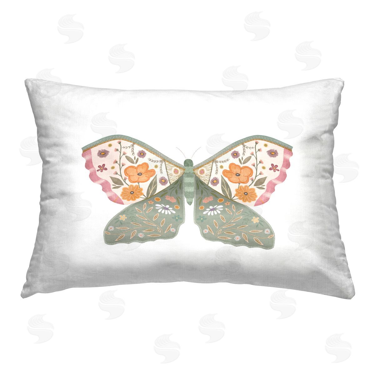 Kim Allen Snail Among Mushrooms Printed Plush Polyester Throw Pillow