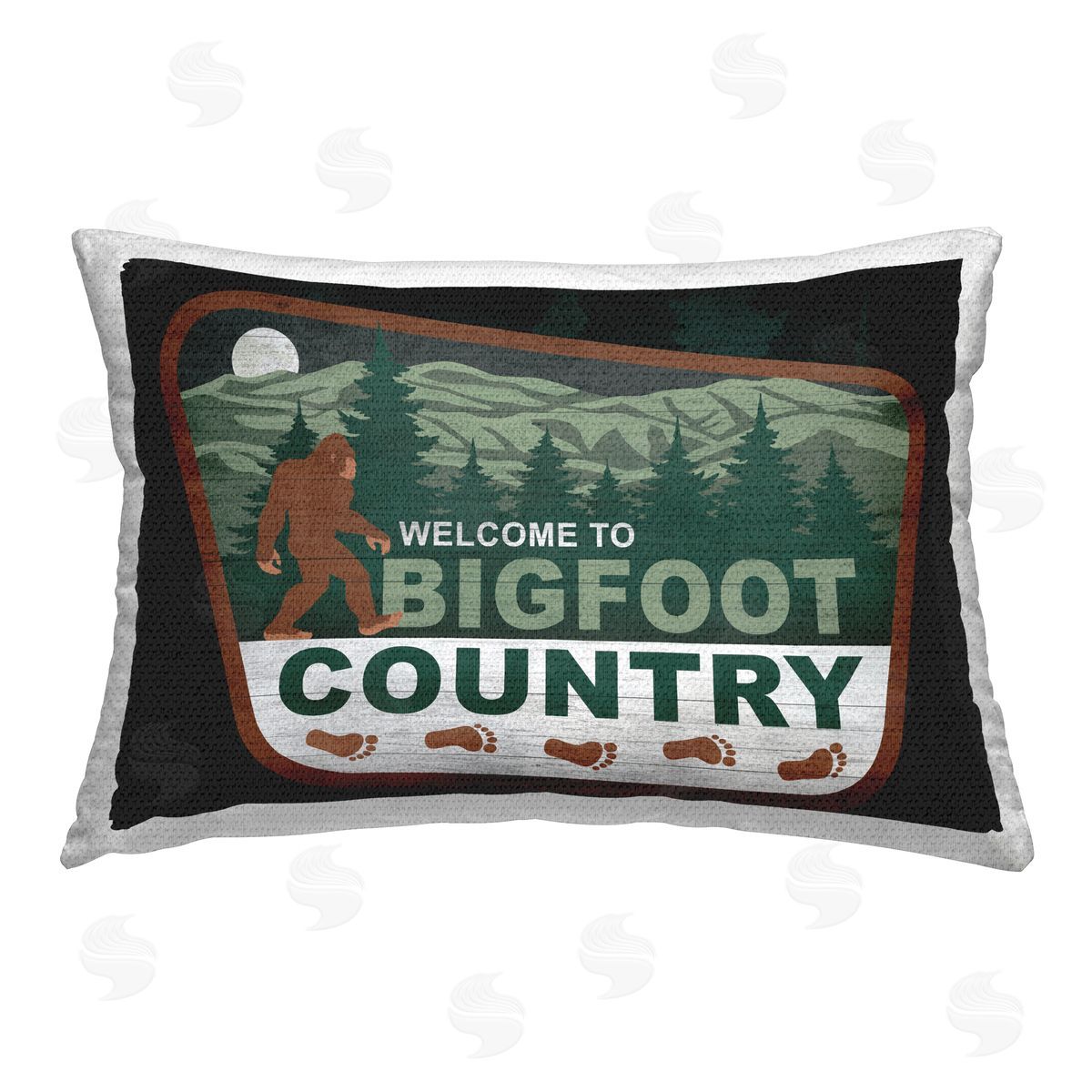 Lauren Rader Welcome Rustic Mythical Creature Outdoor Quick-Dry Polyester Printed Throw Pillow