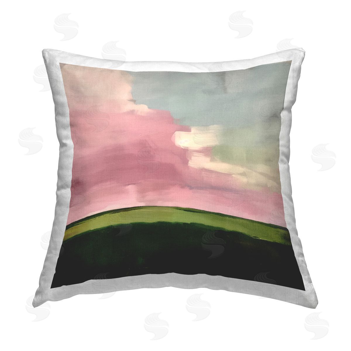 Svetlana Aleynikova Pink Clouds Sunrise Printed Plush Polyester Throw Pillow