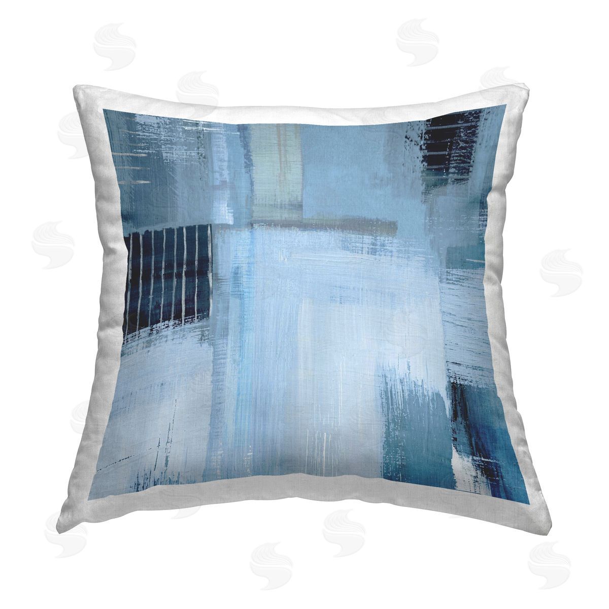 Susan Jill Crosshatched Woven Abstract Printed Plush Polyester Throw Pillow