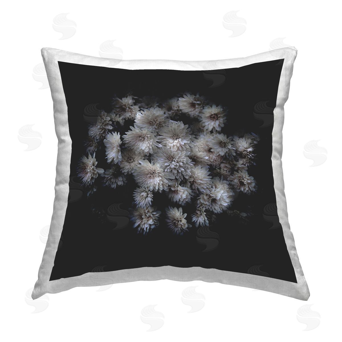 Brian Carson Mum Bundle on Black Printed Plush Polyester Throw Pillow