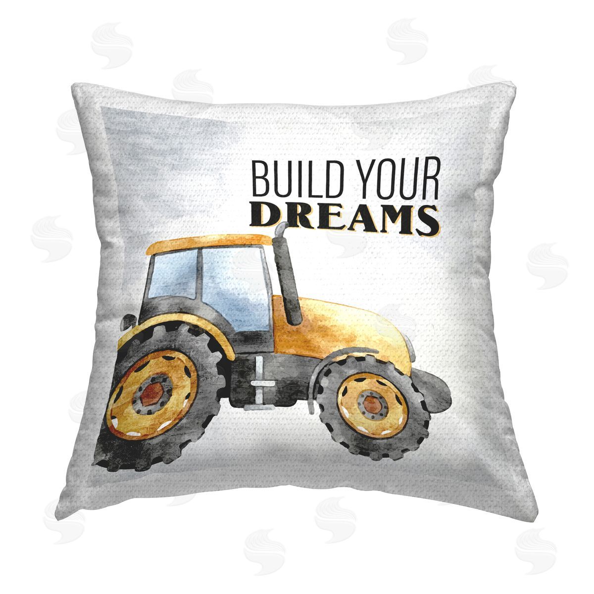 Kim Allen Build Your Dreams Phrase Outdoor Quick-Dry Polyester Printed Throw Pillow