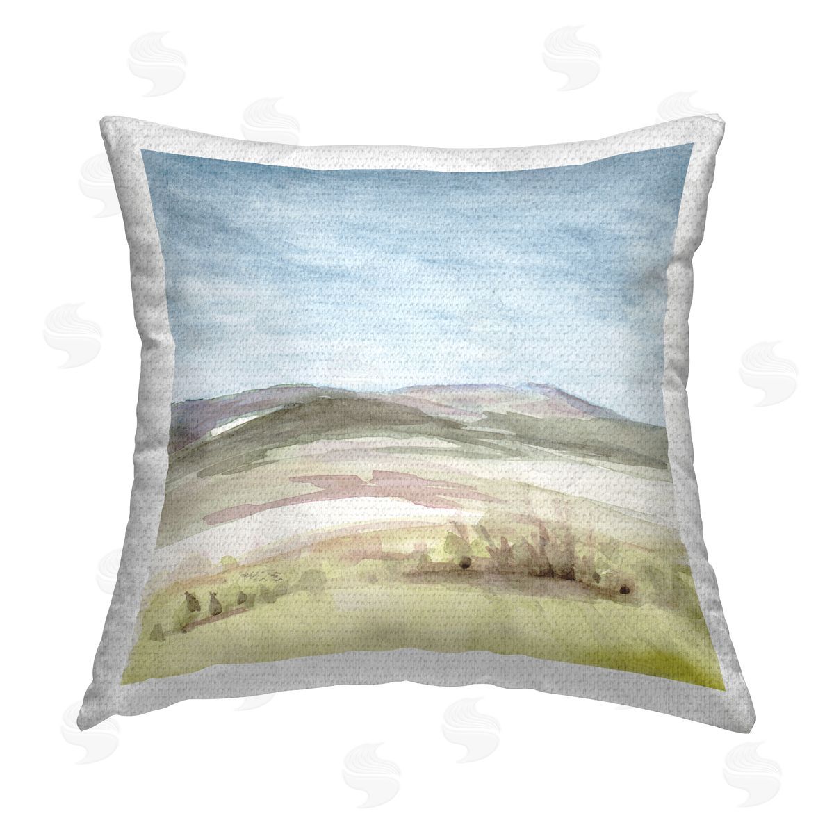 Lanie Loreth Crisp Morning Landscape Outdoor Quick-Dry Polyester Printed Throw Pillow