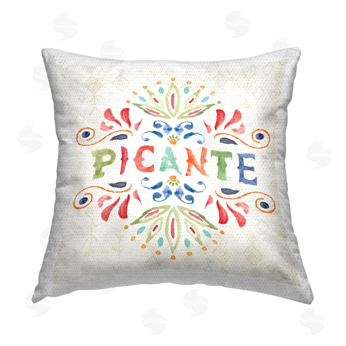 Dina June  Outdoor Quick-Dry Polyester Printed Throw Pillow