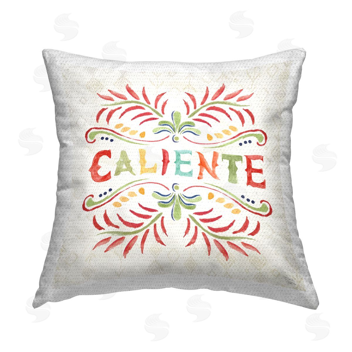 Dina June  Outdoor Quick-Dry Polyester Printed Throw Pillow