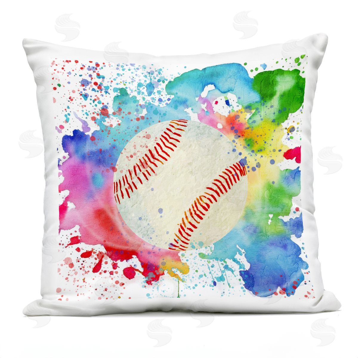 Kim Allen Soccer Sport Splash Outdoor Quick-Dry Polyester Printed Throw Pillow