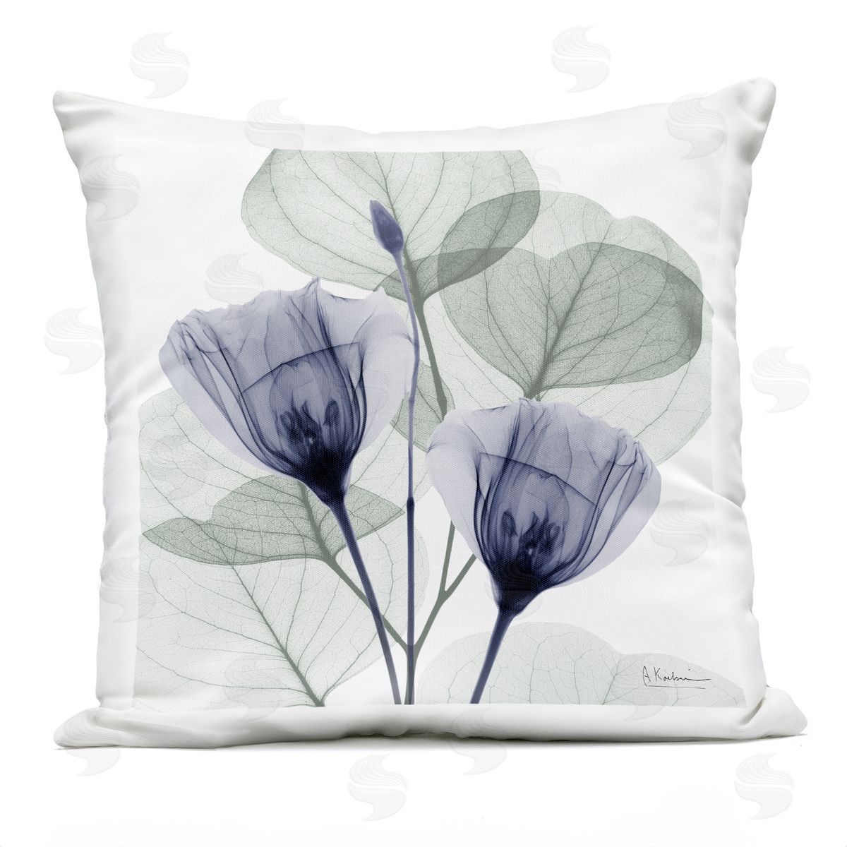 Albert Koetsier Earthy Tulips & Herbs Outdoor Quick-Dry Polyester Printed Throw Pillow