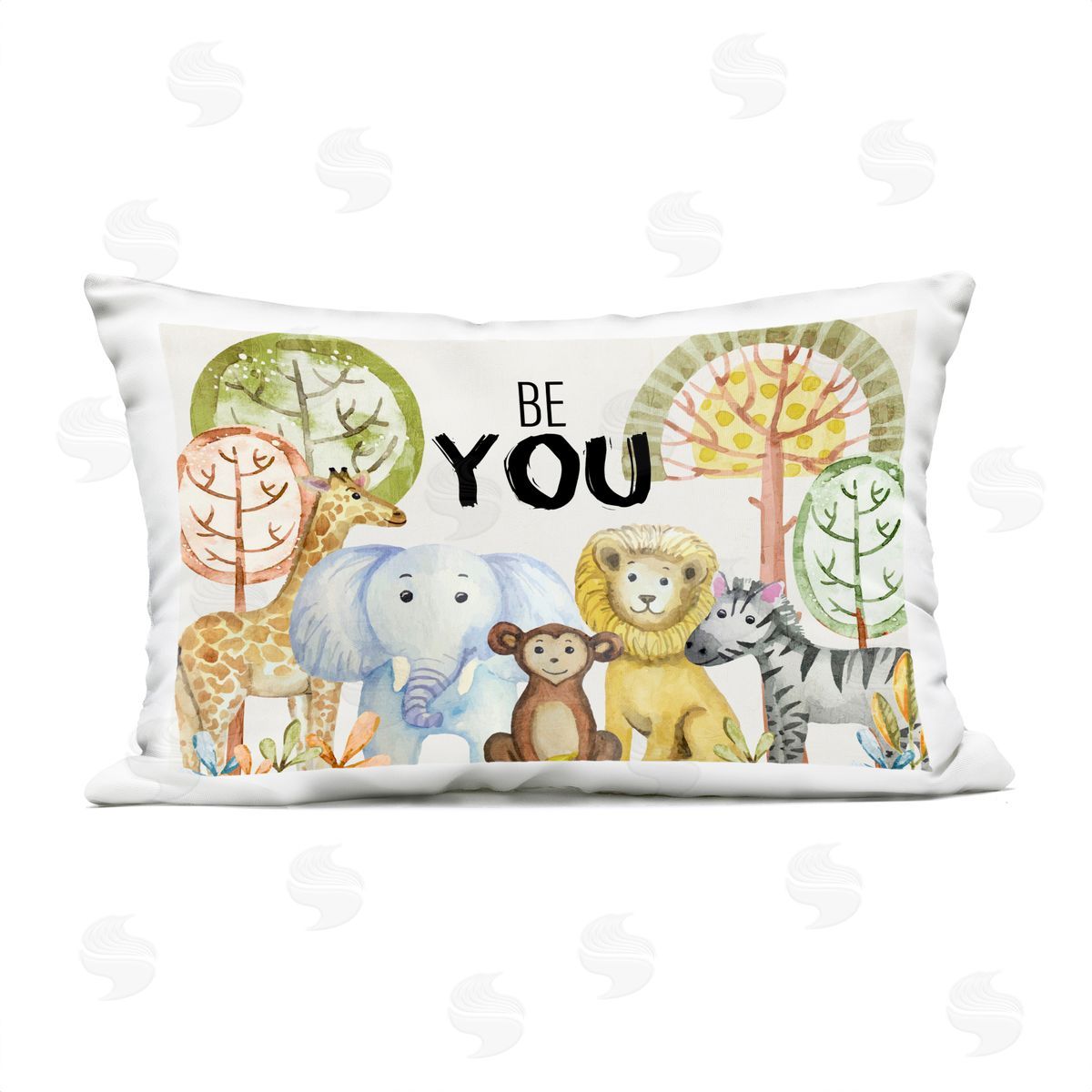 Kim Allen Be You Jungle Animals Outdoor Quick-Dry Polyester Printed Throw Pillow