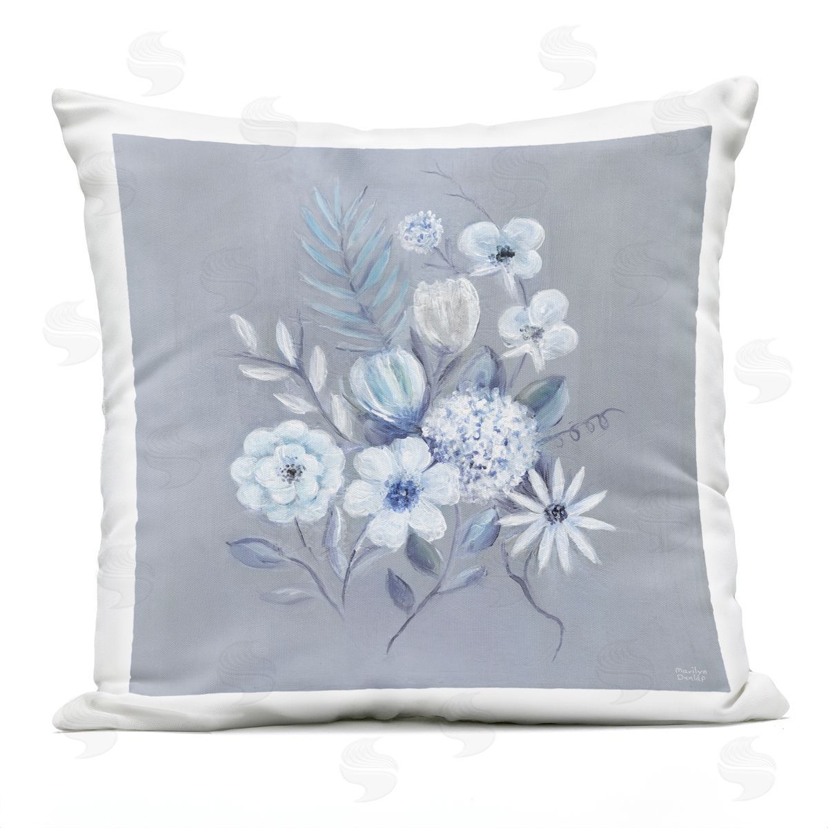 Marilyn Dunlap Mixed Flower Bundle  Outdoor Quick-Dry Polyester Printed Throw Pillow