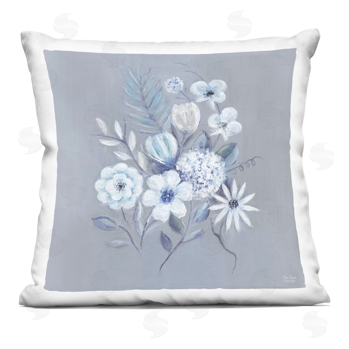 Marilyn Dunlap Mixed Flower Bundle  Printed Plush Polyester Throw Pillow