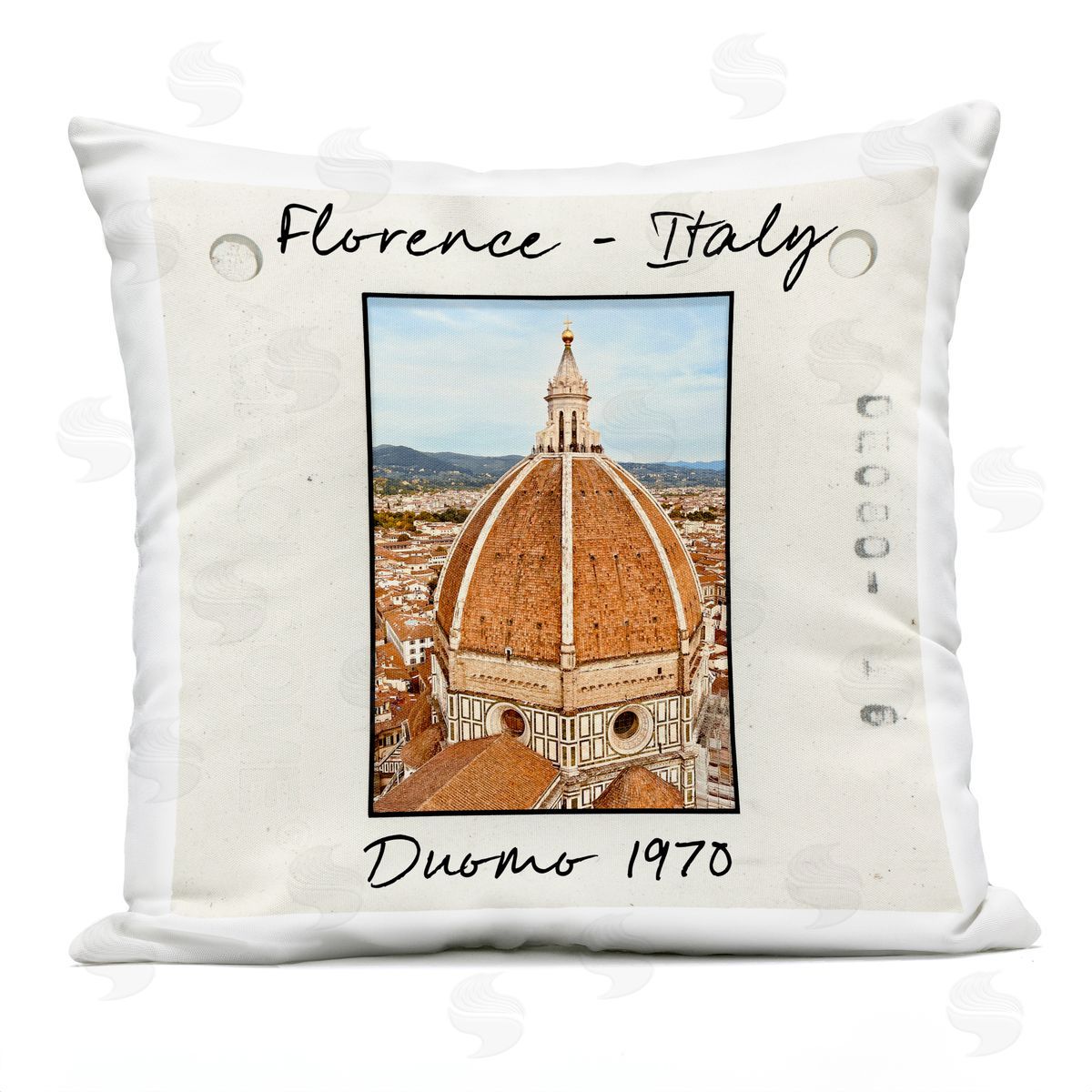 Val Rhodes Florence Italy Travel View Outdoor Quick-Dry Polyester Printed Throw Pillow